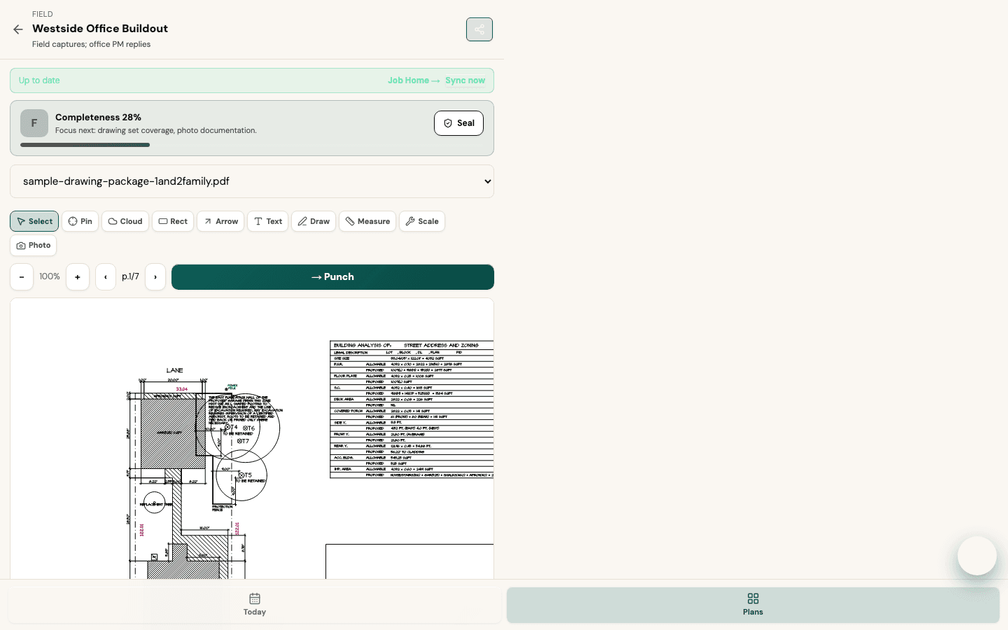 EstiLumina Field app — live product